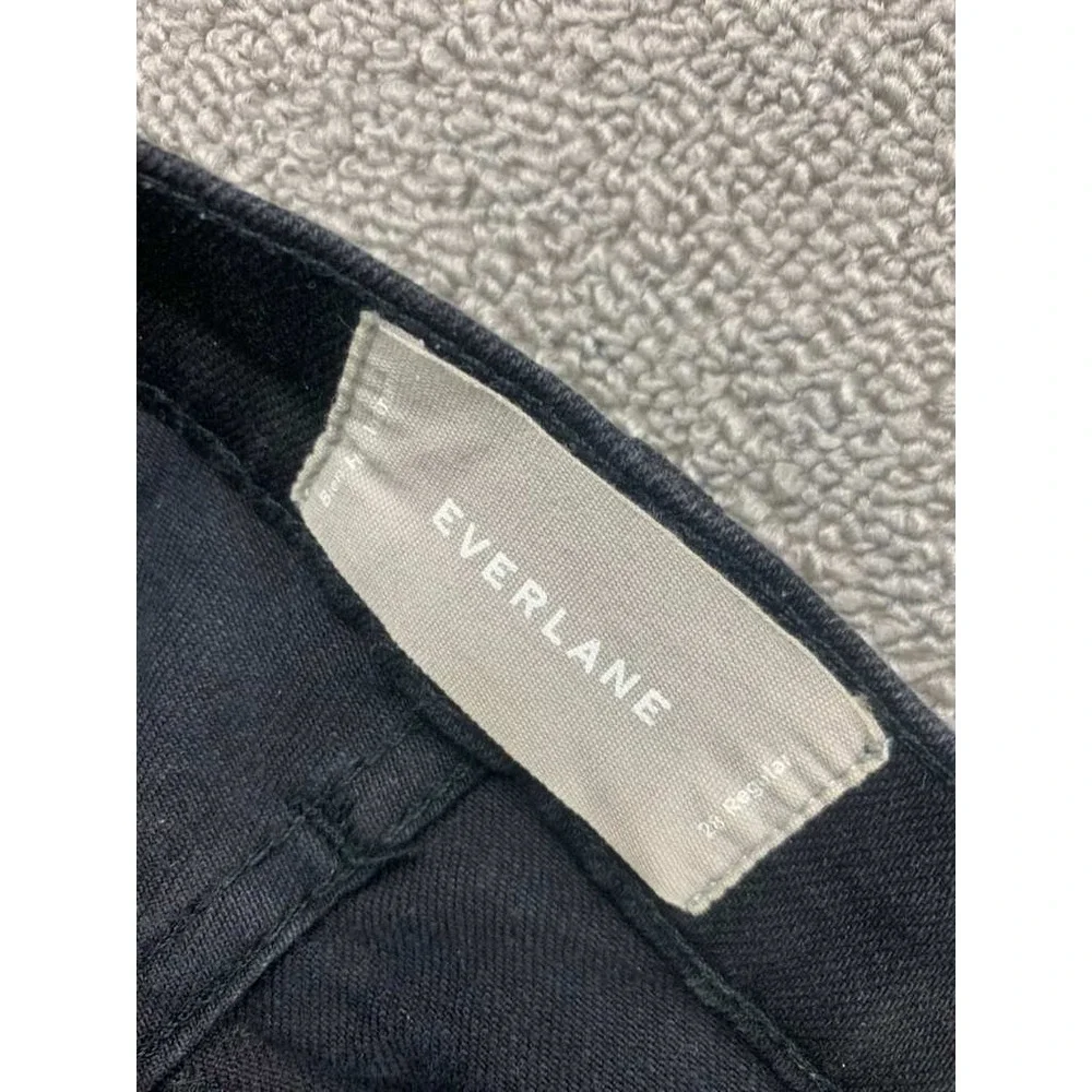 Everlane Jeans Women 28 Regular High Rise Skinny Black‎ Denim Stretch Modern